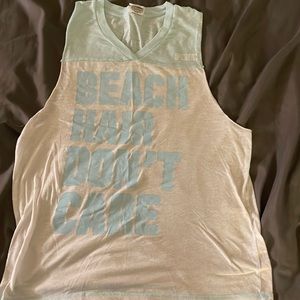 it’s light blue and white and perfect shirt for the gym